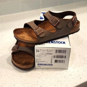 Birkenstock kids Roma sandal Mocha size 34